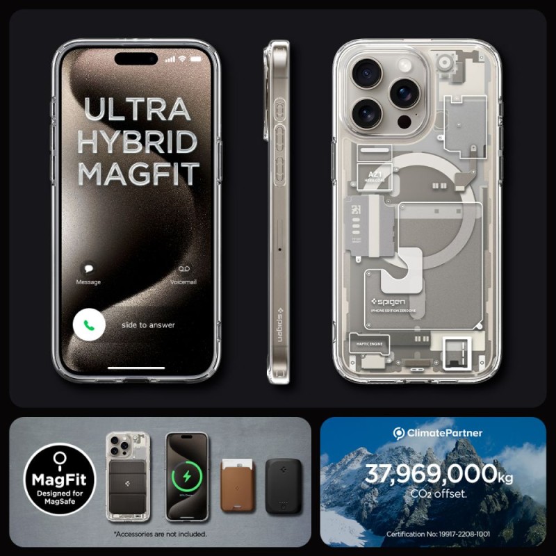 Magsafe Калъф за iPhone 15 Pro, SPIGEN Zero One Ultra Hybrid Case - iPhone 15 Pro max Magsafe Калъф за iPhone 15 Pro, SPIGEN Zero One Ultra Hybrid Case - Magsafe Калъф за iPhone 15 Pro, SPIGEN Zero One Ultra Hybrid Cas