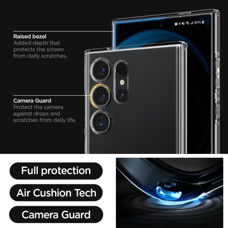 Калъф за Samsung Galaxy S24 Ultra, SPIGEN Liquid Crystal Case - Samsung S Калъф за Samsung Galaxy S24 Ultra, SPIGEN Liquid Crystal Case - Калъф за Samsung Galaxy S24 Ultra, SPIGEN Liquid Crystal Case