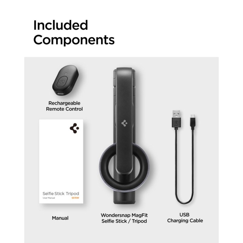 Bluetooth Селфи Стик иТрипод SPIGEN S570W MAGSAFE - Смарт джаджи Bluetooth Селфи Стик иТрипод SPIGEN S570W MAGSAFE - Bluetooth Селфи Стик иТрипод SPIGEN S570W MAGSAFE