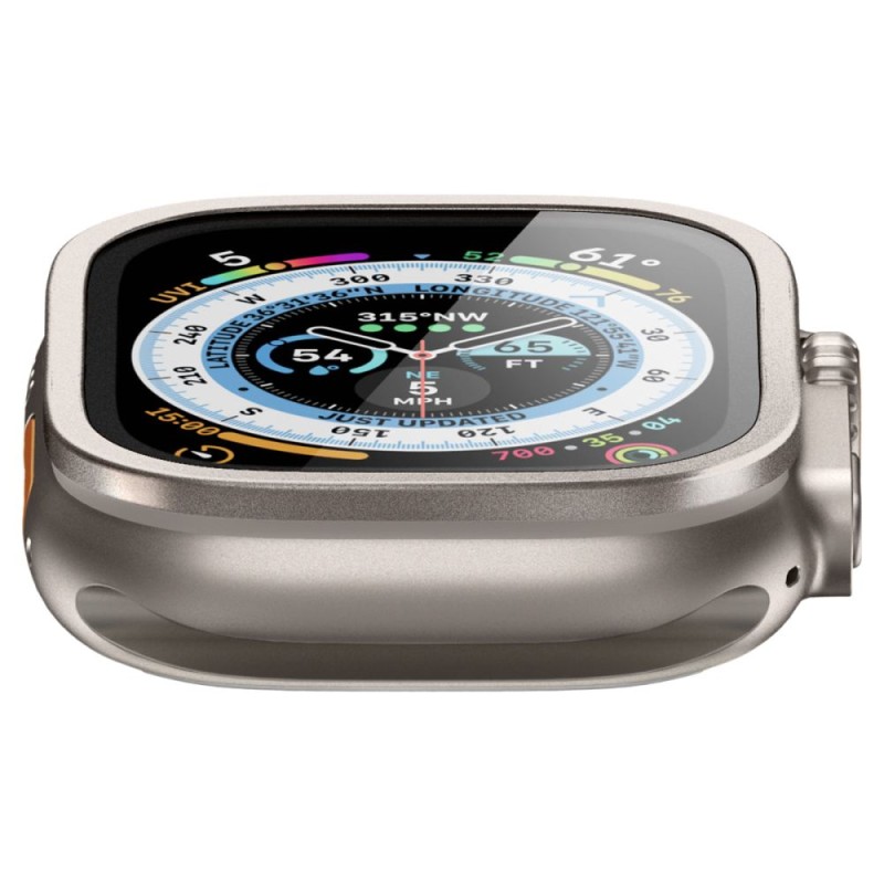Стъклен протектор с рамка за Apple Watch Ultra (49mm) от Spigen - Apple Стъклен протектор с рамка за Apple Watch Ultra (49mm) от Spigen - Стъклен протектор с рамка за Apple Watch Ultra (49mm) от Spigen