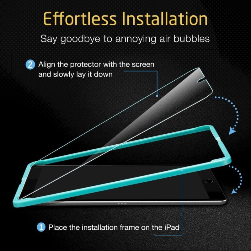 ESR закалено стъкло за Apple iPad 10.2 2019/2020/2021 / iPad Air 3 - Apple ESR закалено стъкло за Apple iPad 10.2 2019/2020/2021 / iPad Air 3 - ESR закалено стъкло за Apple iPad 10.2 2019/2020/2021 / iPad Air
