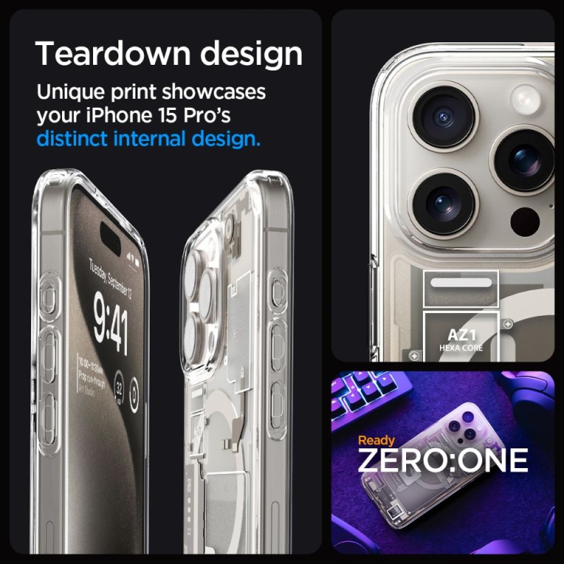 Magsafe Калъф за iPhone 15 Pro, SPIGEN Zero One Ultra Hybrid Case - iPhone 15 Pro max Magsafe Калъф за iPhone 15 Pro, SPIGEN Zero One Ultra Hybrid Case - Magsafe Калъф за iPhone 15 Pro, SPIGEN Zero One Ultra Hybrid Cas