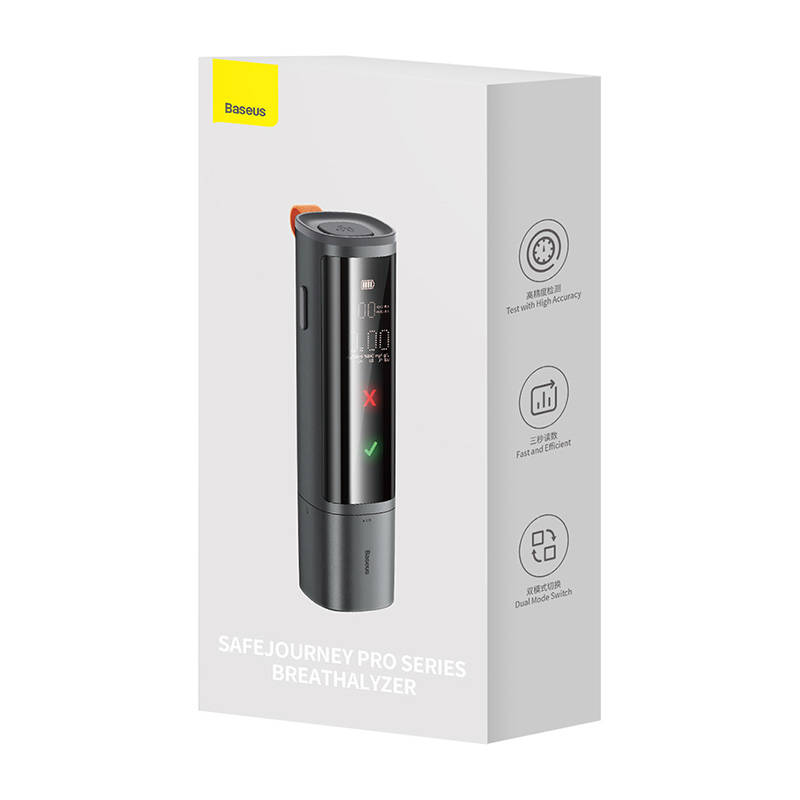 BASEUS Дигитален дрегер за алкохол Safe Journey Breathalyzer - BASEUS Дигитален дрегер за алкохол Safe Journey Breathalyzer