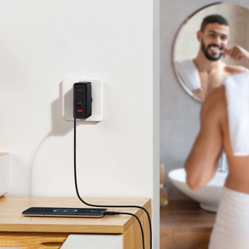 Зарядно устройство Baseus GaN5 Pro 100W - Зарядно за стена Зарядно устройство Baseus GaN5 Pro 100W - Зарядно устройство Baseus GaN5 Pro 100W
