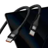 Baseus 2 в 1 USB-C кабел с бързо зареждане за две устройства с USB-C порт - Кабел Type C-Type C Baseus 2 в 1 USB-C кабел с бързо зареждане за две устройства с USB-C порт - Baseus 2 в 1 USB-C кабел с бързо зареждане за две устройства с U