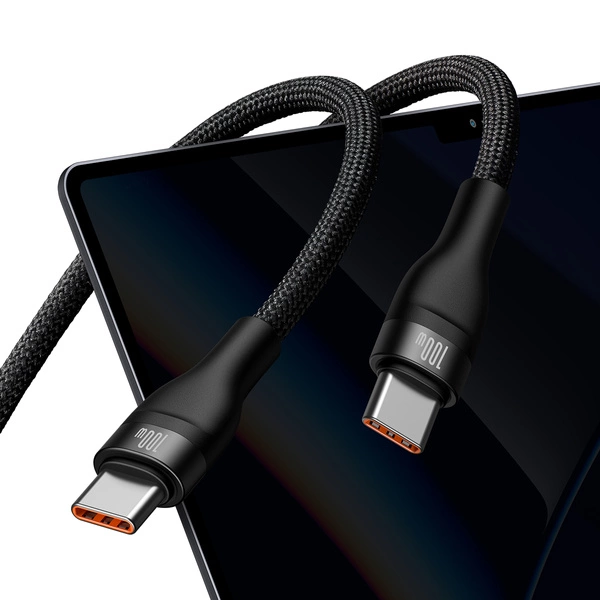 Baseus 2 в 1 USB-C кабел с бързо зареждане за две устройства с USB-C порт - Кабел Type C-Type C Baseus 2 в 1 USB-C кабел с бързо зареждане за две устройства с USB-C порт - Baseus 2 в 1 USB-C кабел с бързо зареждане за две устройства с U