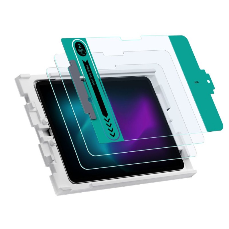 Протектор(2 броя)за дисплей на iPad Pro 5 (11 2024) от ESR Tempered Glass - Apple Протектор(2 броя)за дисплей на iPad Pro 5 (11 2024) от ESR Tempered Glass - Протектор(2 броя)за дисплей на iPad Pro 5 (11 2024) от ESR