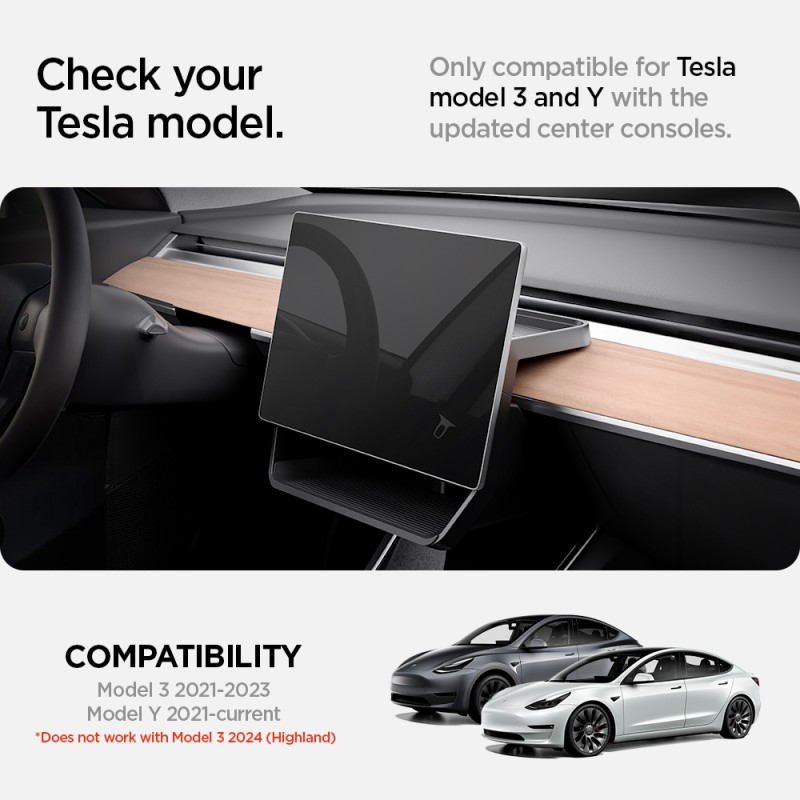 Spigen Органайзер за съхранение под екрана на Tesla Y/3 - Стойка за кола Spigen Органайзер за съхранение под екрана на Tesla Y/3 - Spigen Органайзер за съхранение под екрана на Tesla Y/3