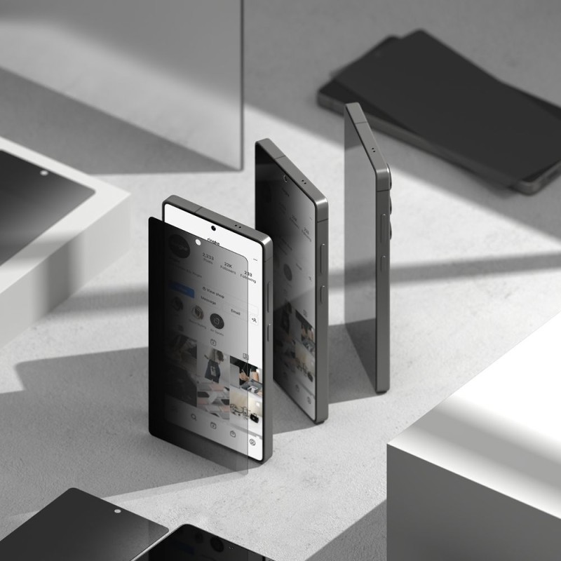 PRIVACY Стъклен протектор с апарат за монтаж RIngke Easy Slide 2-pack Galaxy S25 Ultra - Samsung S PRIVACY Стъклен протектор с апарат за монтаж RIngke Easy Slide 2-pack Galaxy S25 Ultra - PRIVACY Стъклен протектор с апарат за монтаж RIngke Easy Slide 2