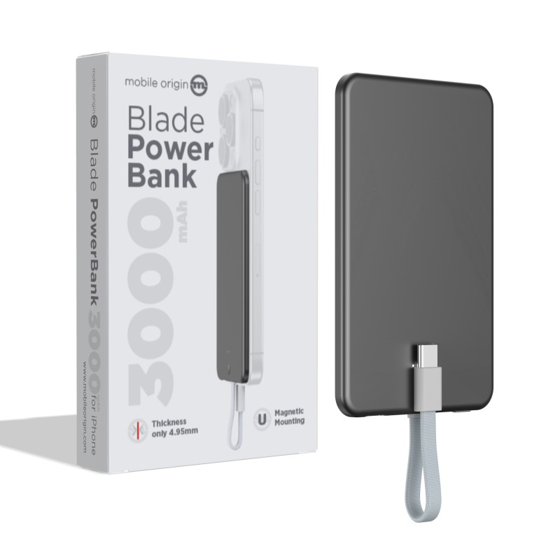 Външна магнитна батерия Mobile Origin Blade 3000 mAh - Външни батерии Външна магнитна батерия Mobile Origin Blade 3000 mAh - Външна магнитна батерия Mobile Origin Blade 3000 mAh