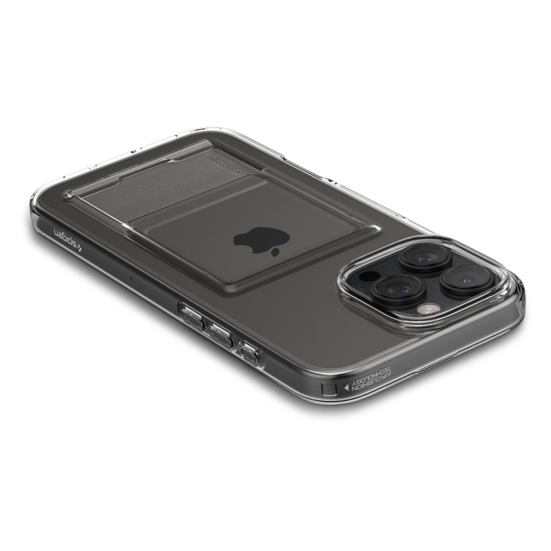 Spigen Crystal Slot Case – силиконов кейс с отделение за карти за iPhone 16 Pro - Spigen Crystal Slot Case – силиконов кейс с отделение за карти з