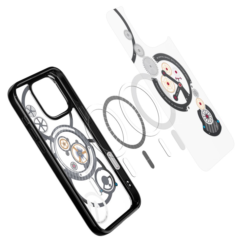 Хибриден калъф Spigen Ultra Hybrid MagSafe Chronos iPhone 16 Pro - iPhone 16 Pro Хибриден калъф Spigen Ultra Hybrid MagSafe Chronos iPhone 16 Pro - Хибриден калъф Spigen Ultra Hybrid MagSafe Chronos iPhone 16 Pro