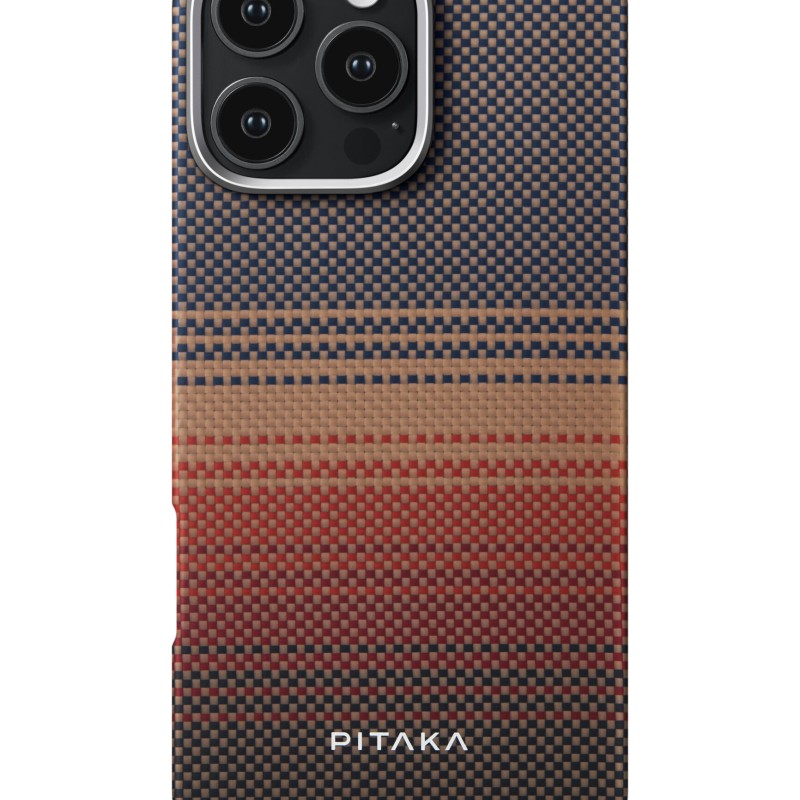 Pitaka кевларен кейс с MagSafe за iPhone 16 Pro Tactile Woven Case Suset - iPhone 16 Pro Pitaka кевларен кейс с MagSafe за iPhone 16 Pro Tactile Woven Case Suset - Pitaka кевларен кейс с MagSafe за iPhone 16 Pro Tactile Woven Ca