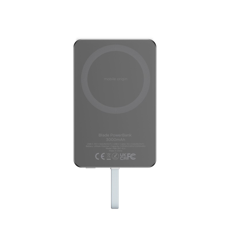 Външна магнитна батерия Mobile Origin Blade 3000 mAh - Външни батерии Външна магнитна батерия Mobile Origin Blade 3000 mAh - Външна магнитна батерия Mobile Origin Blade 3000 mAh
