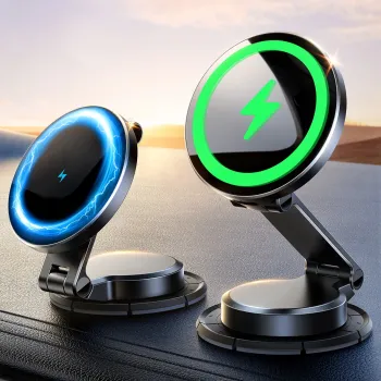 Magsafe стойка за кола с безжично зареждане , JOYROOM Foldable Car Mount