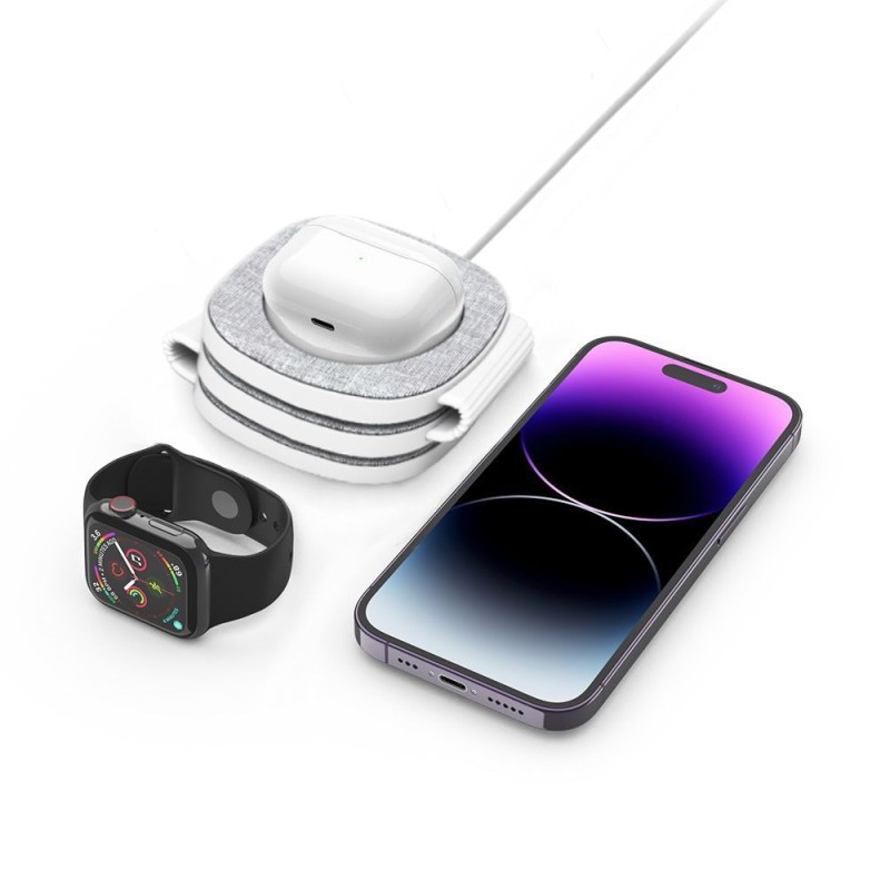 Сгъваемо безжично зарядно 3в1 с MagSafe от Tech Protect A32 - Wireless Сгъваемо безжично зарядно 3в1 с MagSafe от Tech Protect A32 - Сгъваемо безжично зарядно 3в1 с MagSafe от Tech Protect A32