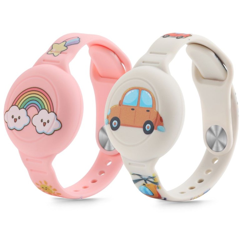 Tech-Protect Smooth For Kids – 2 бр. цветни силиконови каишки за Apple AirTag - За децата Tech-Protect Smooth For Kids – 2 бр. цветни силиконови каишки за Apple AirTag - Tech-Protect Smooth For Kids – 2 бр. цветни силиконови каишки за