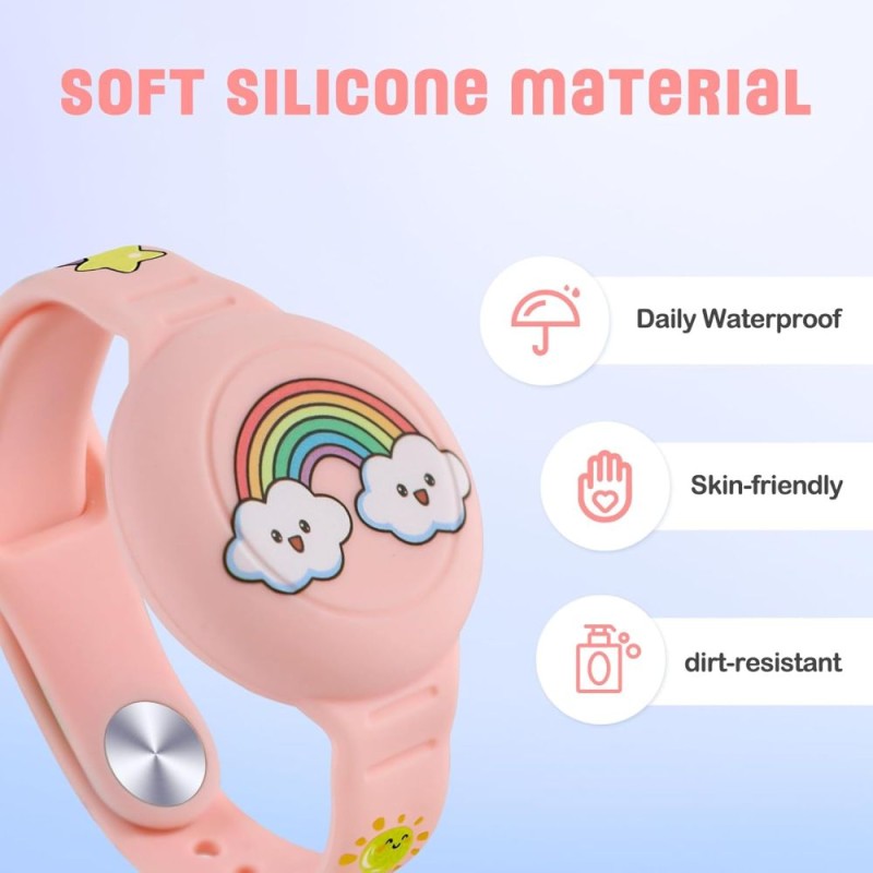 Tech-Protect Smooth For Kids – 2 бр. цветни силиконови каишки за Apple AirTag - За децата Tech-Protect Smooth For Kids – 2 бр. цветни силиконови каишки за Apple AirTag - Tech-Protect Smooth For Kids – 2 бр. цветни силиконови каишки за