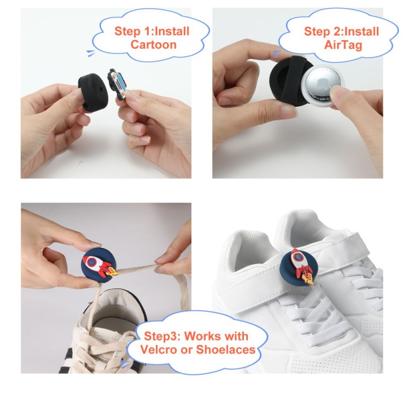 Tech-Protect Smooth For Kids – 4 бр. цветни държачи за Apple AirTag 1/2 - За децата Tech-Protect Smooth For Kids – 4 бр. цветни държачи за Apple AirTag 1/2 - Tech-Protect Smooth For Kids – 4 бр. цветни държачи за Apple Air