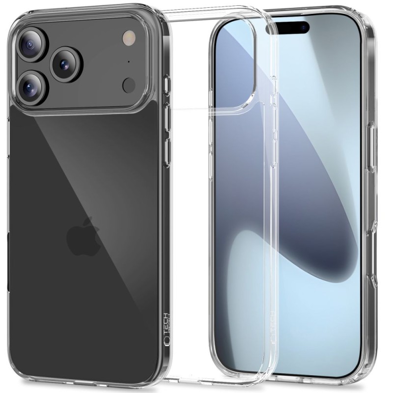 Tech-Protect FlexAir Hybrid TPU калъф за iPhone 17 Pro – прозрачен - iPhone 17 Pro Tech-Protect FlexAir Hybrid TPU калъф за iPhone 17 Pro – прозрачен - Tech-Protect FlexAir Hybrid TPU калъф за iPhone 17 Pro – прозрач