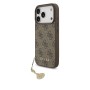 Guess 4G Charm „Tone on Tone“ – Кафяв кейс за iPhone 17 Pro Max