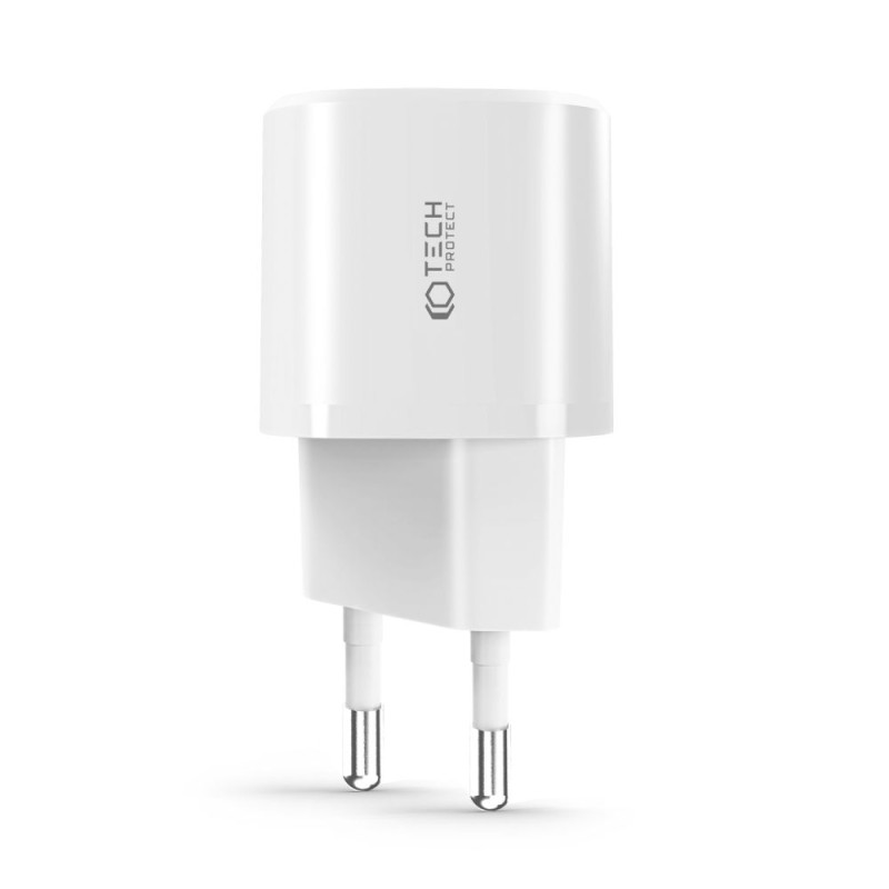 Бързо зарядно Tech-Protect C20W Mini - 20W - Зарядно за стена Бързо зарядно Tech-Protect C20W Mini - 20W - Бързо зарядно Tech-Protect C20W Mini - 20W