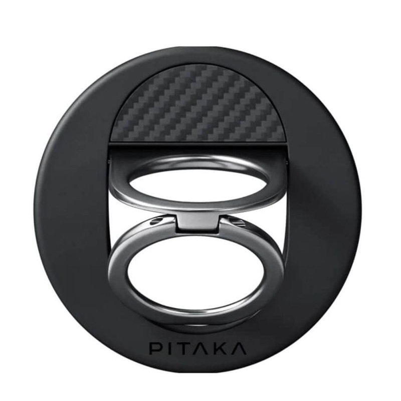 Magsafe Поставка-Пръстен PITAKA MagEZ Ring Grip 3 Black-Grey - Стойки и поставки Magsafe Поставка-Пръстен PITAKA MagEZ Ring Grip 3 Black-Grey - Magsafe Поставка-Пръстен PITAKA MagEZ Ring Grip 3 Black-Grey