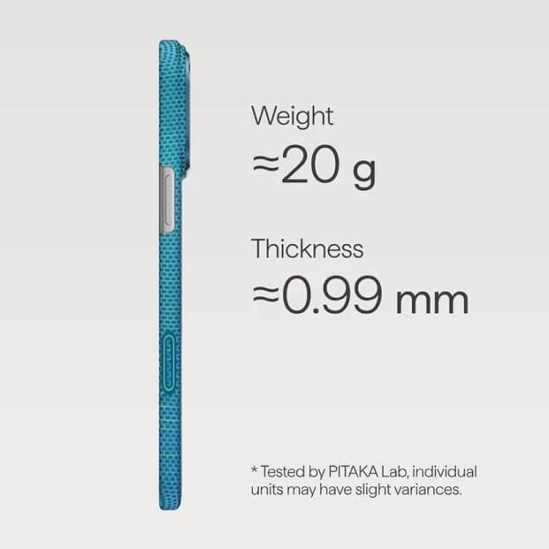 Magsafe Калъф за iPhone 17 Pro , PITAKA Ultra Slim Lucid Blue Case - iPhone 17 Pro Magsafe Калъф за iPhone 17 Pro , PITAKA Ultra Slim Lucid Blue Case - Magsafe Калъф за iPhone 17 Pro , PITAKA Ultra Slim Lucid Blue Ca