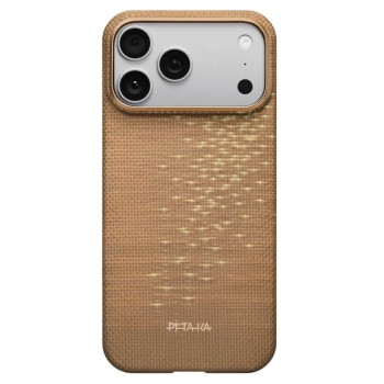 Magsafe Калъф за iPhone 17 Pro, PITAKA Ultra Slim Golden Glint Case