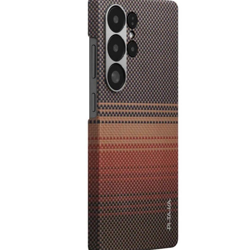 Magsafe Калъф за SAMSUNG S25 Ultra, PITAKA Tactile Woven Case Sunset - Samsung S Magsafe Калъф за SAMSUNG S25 Ultra, PITAKA Tactile Woven Case Sunset - Magsafe Калъф за SAMSUNG S25 Ultra, PITAKA Tactile Woven Case Su