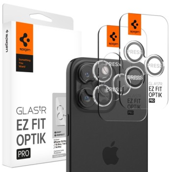 Протектор за Камерата на iPhone 17 Pro-SPIGEN Optik Pro EZ Fit Lens Glass 2бр