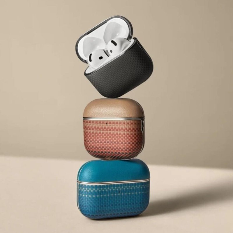 Magsafe Калъф за Apple AirPods Pro 2, PITAKA Aramid Fiber Magnetic Black/Gray Case - Калъфи AirPods Magsafe Калъф за Apple AirPods Pro 2, PITAKA Aramid Fiber Magnetic Black/Gray Case - Magsafe Калъф за Apple AirPods Pro 2, PITAKA Aramid Fiber Magnet