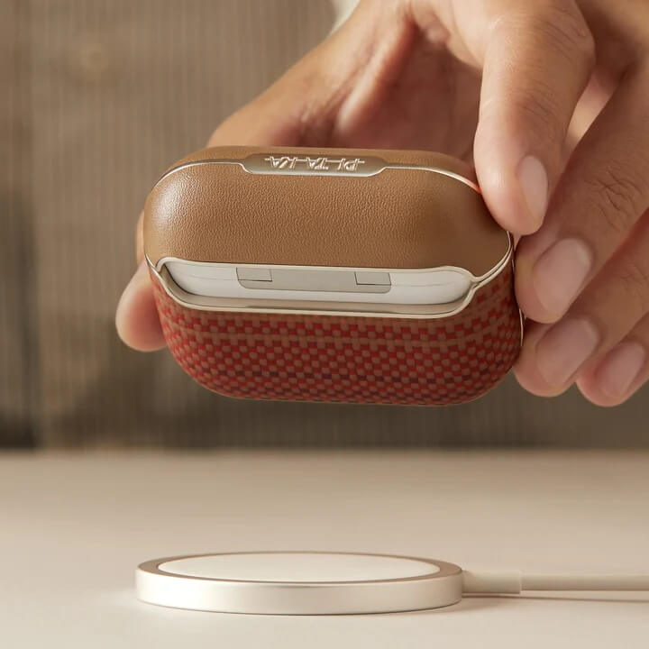Magsafe Калъф за Apple AirPods Pro 2, PITAKA Aramid Fiber Magnetic Sunset Case - Калъфи AirPods Magsafe Калъф за Apple AirPods Pro 2, PITAKA Aramid Fiber Magnetic Sunset Case - Magsafe Калъф за Apple AirPods Pro 2, PITAKA Aramid Fiber Magnet