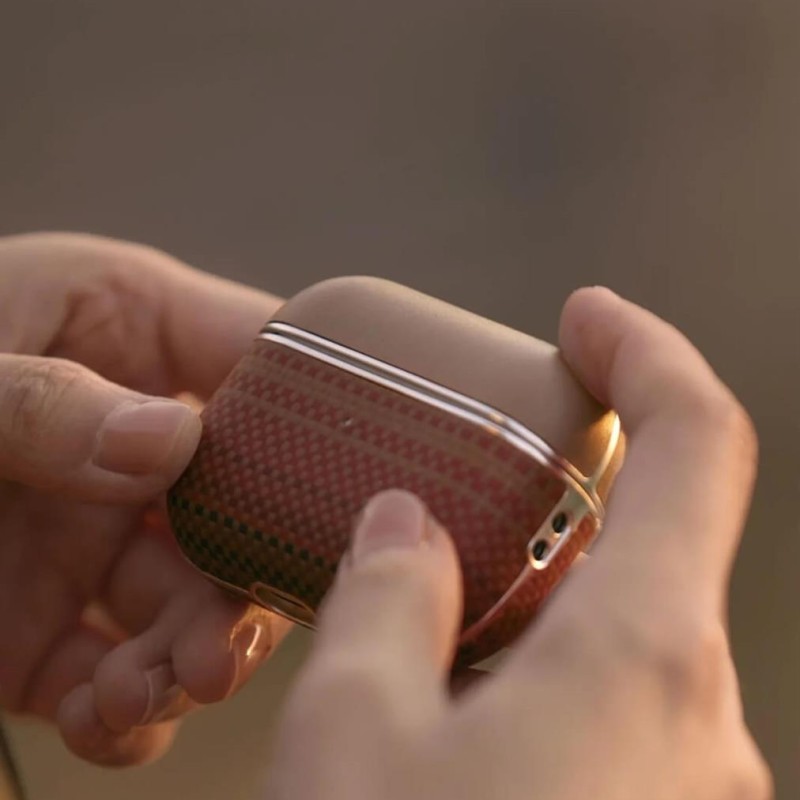 Magsafe Калъф за Apple AirPods Pro 2, PITAKA Aramid Fiber Magnetic Sunset Case - Калъфи AirPods Magsafe Калъф за Apple AirPods Pro 2, PITAKA Aramid Fiber Magnetic Sunset Case - Magsafe Калъф за Apple AirPods Pro 2, PITAKA Aramid Fiber Magnet