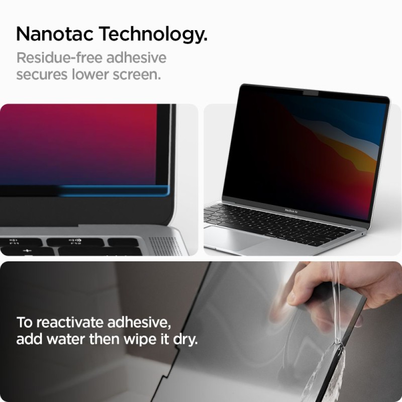 Spigen Safe View Privacy Фолио за MacBook Air 13 M2 / M3 / M4 (2022–2025) - Apple Spigen Safe View Privacy Фолио за MacBook Air 13 M2 / M3 / M4 (2022–2025) - Spigen Safe View Privacy Фолио за MacBook Air 13 M2 / M3 / M4 (2