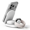 Ringke Qi2.2 25W 3-в-1 MagSafe Безжично Зарядно – Сгъваемо, White - Wireless Ringke Qi2.2 25W 3-в-1 MagSafe Безжично Зарядно – Сгъваемо, White - Ringke Qi2.2 25W 3-в-1 MagSafe Безжично Зарядно – Сгъваемо, Whit