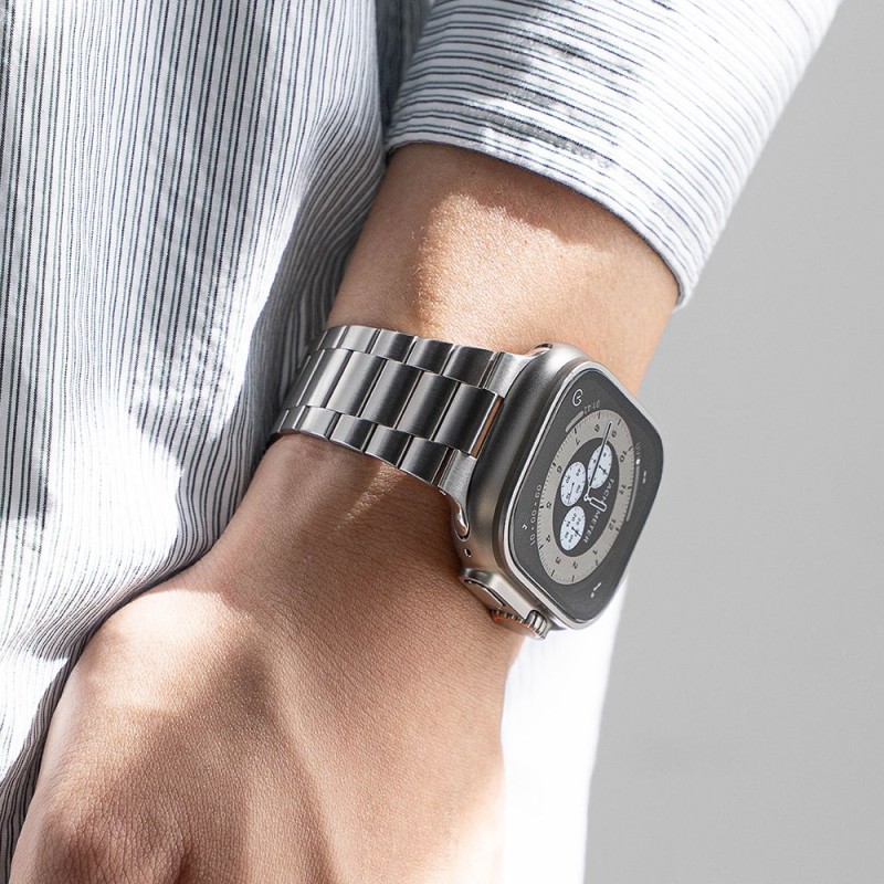 Ringke Metal One Air Каишка за Apple Watch 44 / 45 / 46 / 49 mm – Silver - Ringke Metal One Air Каишка за Apple Watch 44 / 45 / 46 / 49 mm