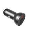 Baseus Автомобилно Зарядно 24W с Дигитален Дисплей и 2 USB Порта - Зарядно за кола Baseus Автомобилно Зарядно 24W с Дигитален Дисплей и 2 USB Порта - Baseus Автомобилно Зарядно 24W с Дигитален Дисплей и 2 USB Порта
