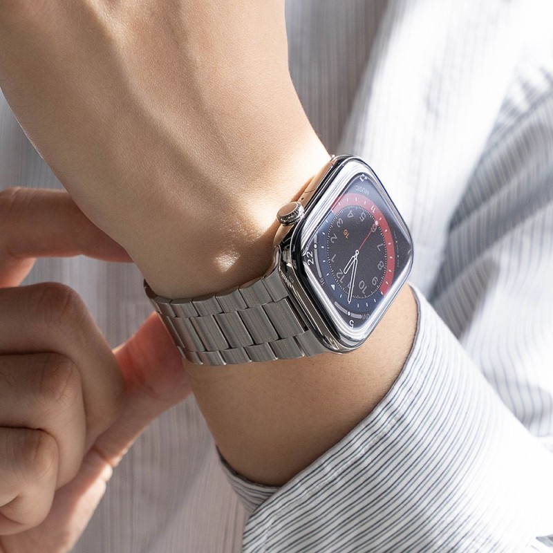 Ringke Metal One Air Каишка за Apple Watch 44 / 45 / 46 / 49 mm – Silver - Ringke Metal One Air Каишка за Apple Watch 44 / 45 / 46 / 49 mm