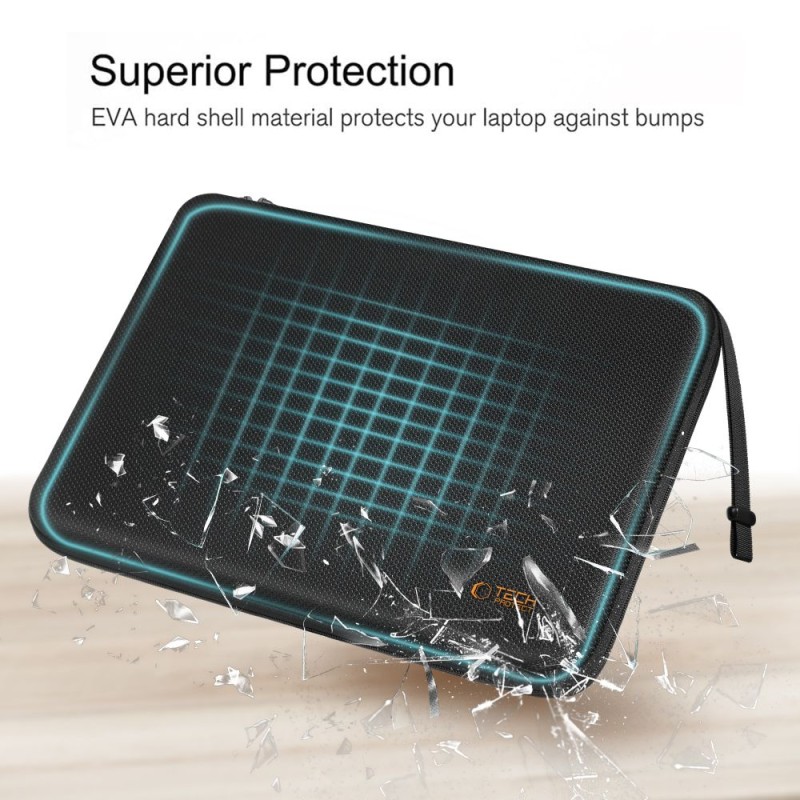 Tech-Protect HardPouch Калъф за Лаптоп 13–14 инча – Black/Orange - Калъфи и чанти за лаптоп Tech-Protect HardPouch Калъф за Лаптоп 13–14 инча – Black/Orange - Tech-Protect HardPouch Калъф за Лаптоп 13–14 инча – Black/Orange