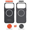 Tech-Protect Ion Carbon MagSafe Калъф за iPhone 17 Pro Max– Карбонов, Black/Silver - iphone 17 Pro Max Tech-Protect Ion Carbon MagSafe Калъф за iPhone 17 Pro Max– Карбонов, Black/Silver - Tech-Protect Ion Carbon MagSafe Калъф за iPhone 17 Pro Max– Карб
