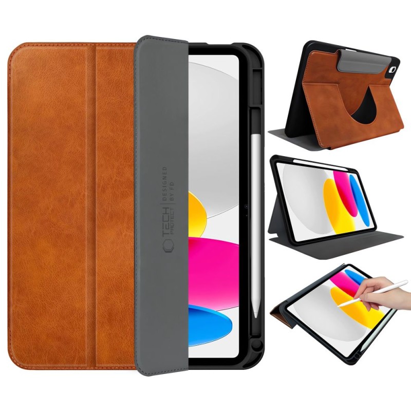 Tech-Protect Fleece Калъф за iPad 10.9” (2022) & iPad 11” (2025) – Кафяв - Калъфи Apple Tech-Protect Fleece Калъф за iPad 10.9” (2022) & iPad 11” (2025) – Кафяв - Tech-Protect Fleece Калъф за iPad 10.9” (2022) & iPad 11” (2