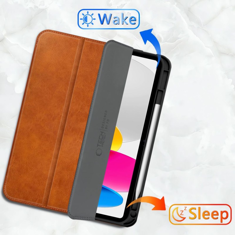 Tech-Protect Fleece Калъф за iPad 10.9” (2022) & iPad 11” (2025) – Кафяв - Калъфи Apple Tech-Protect Fleece Калъф за iPad 10.9” (2022) & iPad 11” (2025) – Кафяв - Tech-Protect Fleece Калъф за iPad 10.9” (2022) & iPad 11” (2