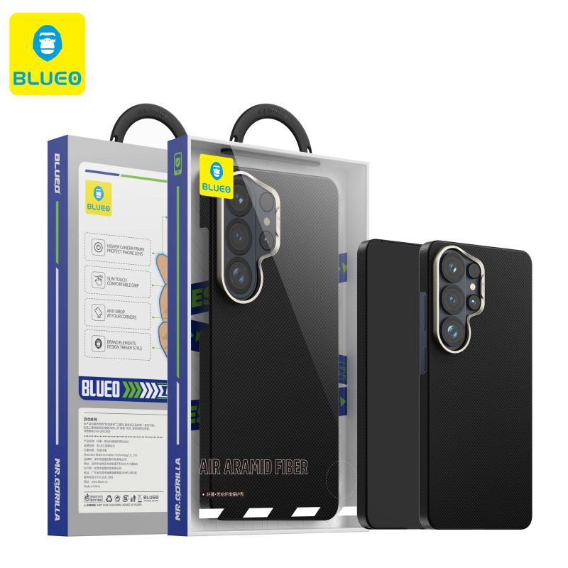 Blueo Air Aramid Калъф за Samsung Galaxy S26 Ultra – Black - Samsung S Blueo Air Aramid Калъф за Samsung Galaxy S26 Ultra – Black - Blueo Air Aramid Калъф за Samsung Galaxy S26 Ultra – Black