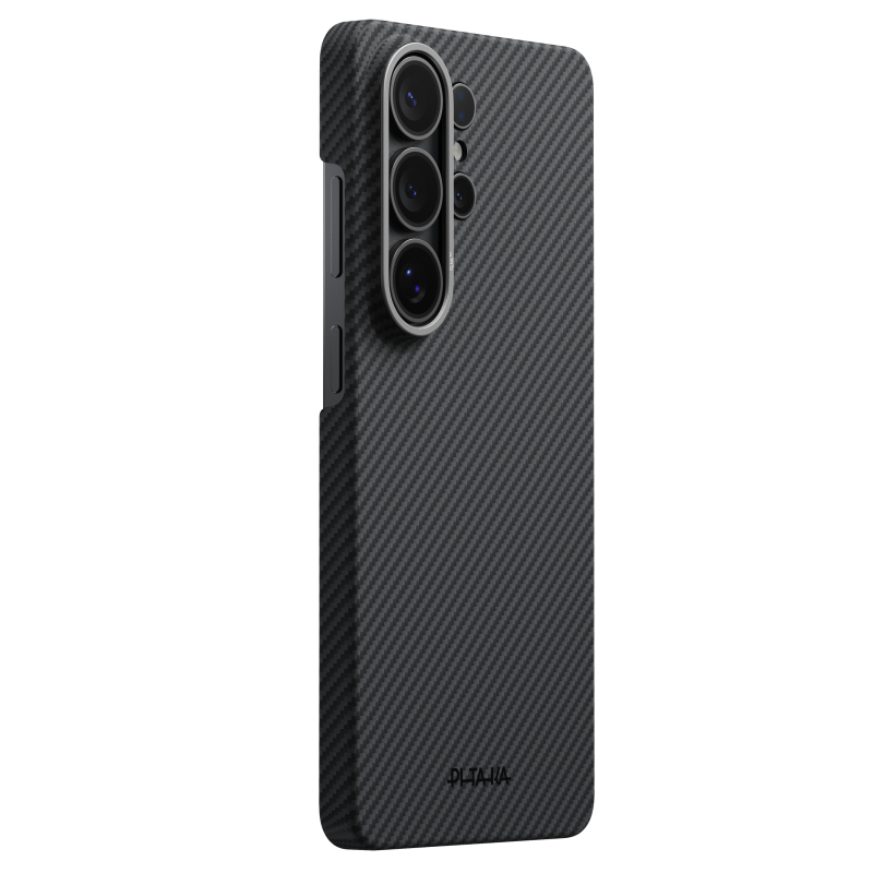 Pitaka Edge Case за Samsung Galaxy S26 Ultra (Black/Grey) – MagSafe калъф от арамид - Pitaka Edge Case за Samsung Galaxy S26 Ultra (Black/Grey) – MagS