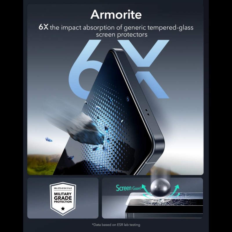 ESR UltraFit Armorite Закалено Стъкло за Samsung Galaxy S26 Ultra – 2 броя, Clear - Samsung S ESR UltraFit Armorite Закалено Стъкло за Samsung Galaxy S26 Ultra – 2 броя, Clear - ESR UltraFit Armorite Закалено Стъкло за Samsung Galaxy S26 Ultr