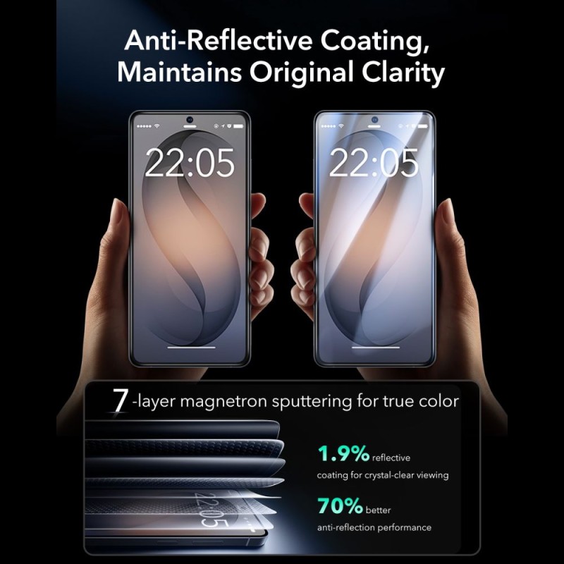ESR UltraFit Armorite Закалено Стъкло за Samsung Galaxy S26 Ultra – 2 броя, Clear - Samsung S ESR UltraFit Armorite Закалено Стъкло за Samsung Galaxy S26 Ultra – 2 броя, Clear - ESR UltraFit Armorite Закалено Стъкло за Samsung Galaxy S26 Ultr