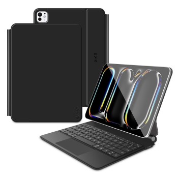 Калъф с клавиатура и тъчпад за iPad Pro 11″ (2024/2025) – Tech-Protect SmartCase Magnetic Black