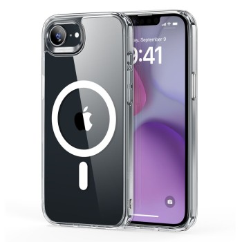 ESR Classic Hybrid HaloLock MagSafe Калъф за iPhone 16e / 17e – Прозрачен