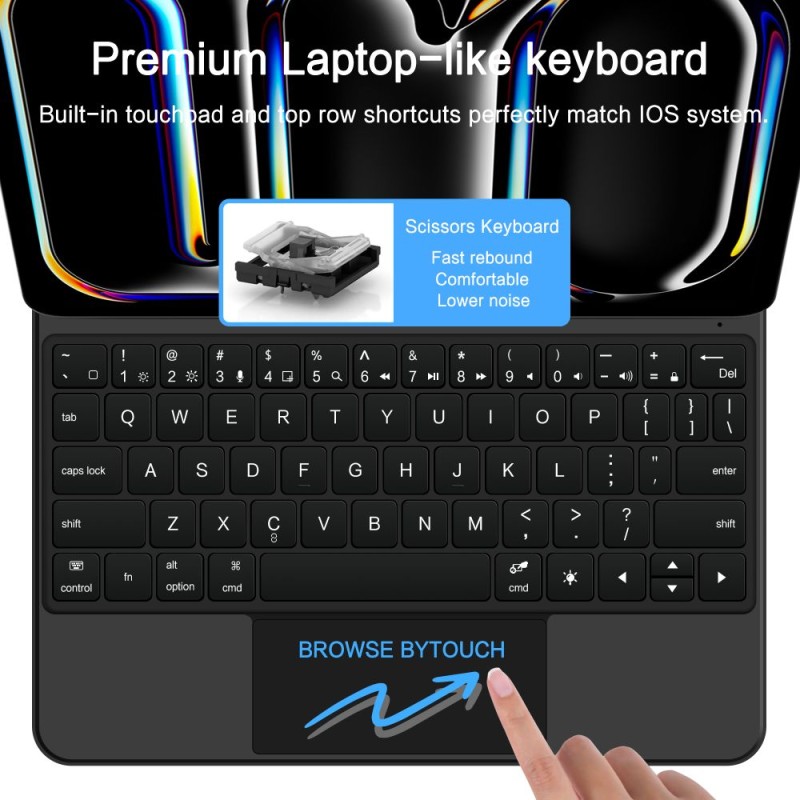 Калъф с клавиатура и тъчпад за iPad Pro 11″ (2024/2025) – Tech-Protect SmartCase Magnetic Black - калъфи iPad Калъф с клавиатура и тъчпад за iPad Pro 11″ (2024/2025) – Tech-Protect SmartCase Magnetic Black - Калъф с клавиатура и тъчпад за iPad Pro 11″ (2024/2025) – Tech-P